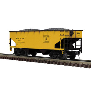 Atlas ~ O Scale ~ Premier ~ 2 Bay Offset Hopper ~ 3-Rail ~ Black River & Western #12 (MOW) ~ 3003156