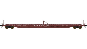 Class One Model Works ~ HO Scale ~ 75' F39 Flatcar ~ Wabash #300 ~ FC00814