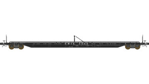 Class One Model Works ~ HO Scale ~ 75' F39 Flatcar ~ Erie #7562 ~ FC00808