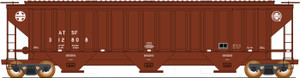 Intermountain ~ HO Scale ~ PS 4750 3-Bay Covered Hopper ~ Santa Fe #312808 ~ 45361-25