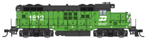 WalthersMainline ~ HO Scale ~ EMD GP9 Phase II with Chopped Nose ~ Burlington Northern #1812 ~ DCC Sound ~ 910-20507