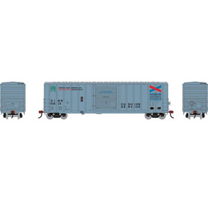 Athearn ~ HO Scale ~ 50' FMC 5347 Single Door Box Car ~ Chattahoochee Industrial CIRR #90028 ~ 3661