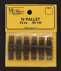 Micro Engineering ~ N Scale ~ Pallets ~ 24 Pieces ~ 80-144