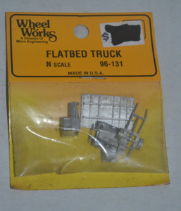 Micro Engineering ~ N Sale ~ Wheel Works ~ Flatbed Truck Kit ~ 96-131