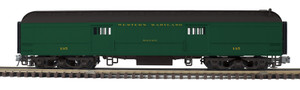 Atlas ~ O Scale ~ Trainman ~ 60' Heavyweight Baggage ~ 2-Rail ~ Western Maryland #136 ~ 2001381-2