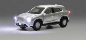 Kato ~ N Scale ~ SUV with Just Plug Lighting ~ Silver ~ 24-680B