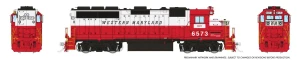 Rapido ~ HO Scale ~ GP40 ~ CSX #6573 (Western Maryland Patch) ~ DCC Sound ~ 1078504