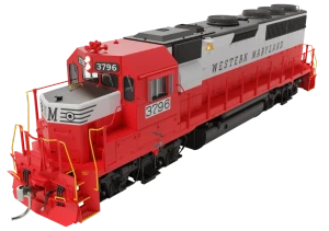 Rapido ~ HO Scale ~ GP40 ~ Western Maryland #3799 ~ DC/DCC Ready ~ 1078043