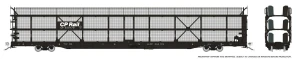 Rapido ~ HO Scale ~ NSC 89' Tri-Level Autorack with Mesh ~ Canadian Pacific #550179 ~ 1024103A