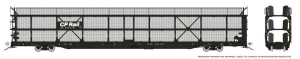 Rapido ~ HO Scale ~ NSC 89' Tri-Level Autorack with Mesh ~ Canadian Pacific #550194 ~ 1024103A