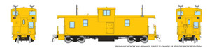 Rapido ~ HO Scale ~ Squamish Caboose ~ Generic Yellow with lights ~ 1101019