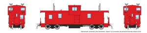 Rapido ~ HO Scale ~ Squamish Caboose ~ Generic Red with lights ~ 1101020