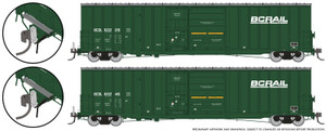 Rapido ~ HO Scale ~ Trenton Works 6637 boxcar with EOT Device ~ British Columbia Railway #60228 ~ 191013A