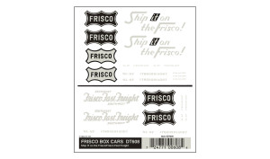 Woodland Scenics ~ Dry Transfer Railroad Lettering Set ~ Frisco Box Cars ~ DT608