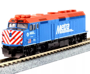 Kato ~ N Scale ~ F40PH Chicago Metra ~ City of Palatine #157 ~ DCC Silent ~ 176-9107DCC