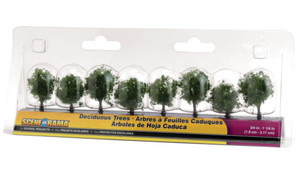 Woodland Scenics ~ Scene-A-Rama ~ Deciduous Trees ~ 3/4 to 1-1/4" ~ 8 Pieces ~ SP4148