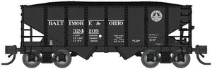 Bluford Shops ~ N Scale ~ USRA 30'6" 2-Bay Hopper with Load ~ Baltimore & Ohio #324243 ~ 60558