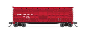 Broadway Limited ~ N Scale ~ 40' Wood Stock Car ~ Great Northern #56375 ~ Hog Sounds ~ 10467