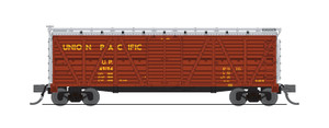 Broadway Limited ~ N Scale ~ 40' Wood Stock Car ~ 2-Pack ~ Union Pacific #49397, #49418 ~ 10487