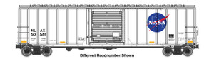 Walthers Mainline ~ HO Scale ~ 50' Rocket Train Buffer Car ~ NASA (NLAX) #22062 ~ 910-3808