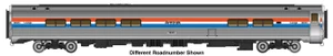 WalthersProto ~ HO Scale ~ Lighted ~ 85' Amfleet II Lounge ~ Amtrak Phase III (Decal) ~ 920-12267