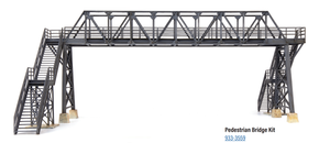Walthers Cornerstone ~ HO Scale ~ Pedestrian Bridge Kit ~ 933-3559