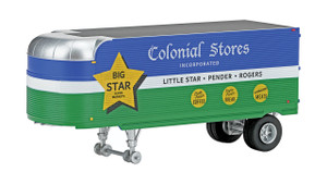 Class One Model Works ~ HO Scale ~ Fruehauf 26' Trailer ~ Colonial Stores ~ TR00106