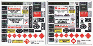 Blair Line ~ O Scale ~ Railroad Station Signs ~ 256