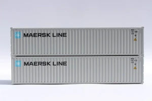 Jacksonville Terminal Company ~ 40' Standard Steel Containers ~ MAERSK Line ~ Magnetic system ~ 405308