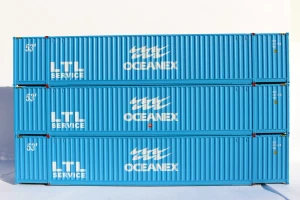 Jacksonville Terminal JTC ~ HO Scale ~ 53' Containers ~ OCEANEX ~ 3-Pack ~ 953036-3