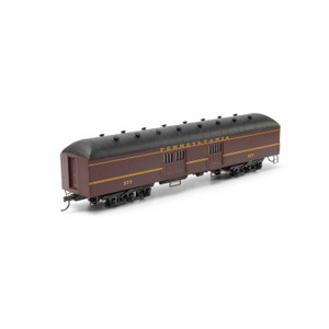 Athearn ~ HO Scale ~ RTR Arch Roof Baggage Car ~ Pennsylvania #377 ~ 73028