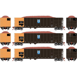 Athearn ~ HO Scale ~ Thrall High Side Gondola with Load ~ 3-Pack ~ DJJX ~ 7665