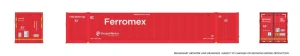 Rapido ~ HO Scale ~ Outside-Braced Container ~ 2-pack ~ Ferromex ~ 1141002