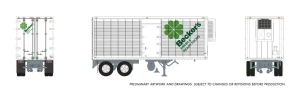 Rapido ~ HO Scale ~ 26' Can-Car Trailer ~ Becker's Foods #7709 ~ 1146001
