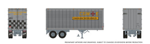 Rapido ~ HO Scale ~ 26' Can-Car Trailer ~ Canadian Great Western Express #4991 ~ 1146009
