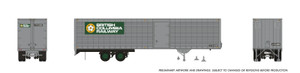 Rapido ~ HO Scale ~ 40’ Fruehauf Fluted Side Volume Van ~ British Columbia Railway #270328 ~ 1146029