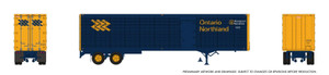 Rapido ~ HO Scale ~ 45' Trailmobile Dry Van Trailer ~ Ontario Northland #441 ~ 1146061