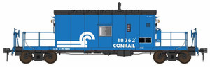 Bowser ~ HO Scale ~ Late N9E Caboose with Flashing FRA Light ~ Conrail #18363 ~ 71032