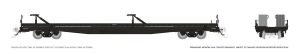 Rapido ~ HO Scale ~ Marine Industries Piggyback Flatcar ~ Unlettered ~ 1130998