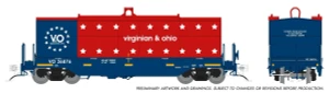 Rapido ~ HO Scale ~ Greenbrier Coil Car ~ 3-Pack ~ Virginian & Ohio (America 250) ~ 1128018