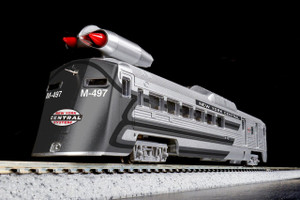 Kato ~ N Scale ~ Jet Powered Budd RDC ~ Lighted ~ New York Central #M-497 (Black Beetle) ~ DC ~ 166-1966-1