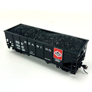 Bowser / English ~ HO Scale ~ Real Coal Load ~ fits Athearn 34ft 2-Bay Ribbed Hopper ~ 3-1544