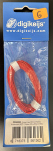 Digikeijs ~ 0.5mm Copper Wire ~ Red ~ 60056