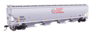 WalthersProto ~ HO Scale ~ 67' Trinity 6351 4-Bay Covered Hopper ~ Badger State Ethanol BSEX #635105 ~ 920-110313