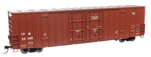 WalthersMainline ~ HO Scale ~ 60' High Cube Plate F Boxcar ~ Transportacion Ferroviaria Mexicana #20040 ~ 910-3035
