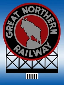 Miller Engineering ~ HO or N Scale ~ Great Northern Railway ~ Animated Billboard ~ 44-3202