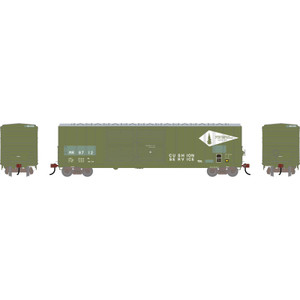 Athearn ~ HO Scale ~ 50' FMC 5077 Offset Double Door Box Car ~ McCloud River Railroad #8712 (Ex-CPLT) ~ Primed for Grime ~ 3706