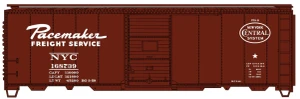 Accurail ~ HO Scale ~ AAR 40' Single-Door Steel Boxcar ~ Kit ~ New York Central #168804 ~ 81912