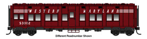 Walthers Proto ~ HO Scale ~ Pullman-Standard Troop Sleeper Car ~ Western Maryland #S3003 ~ 920-27808