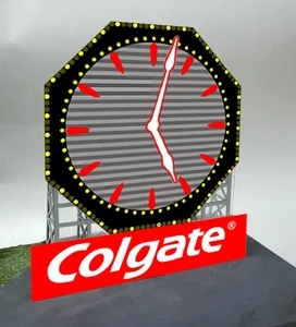Miller Engineering ~ HO or N Scale ~ Colgate Clock ~ Animated Billboard ~ 44-3252